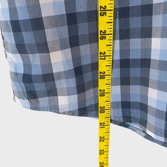 Johnnie-O Hangin' Out Button-Down Shirt Mens Large Blue Check Cotton Long Sleeve - Picture 13 of 13